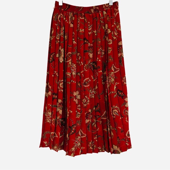 Vintage ALFRED DUNNER Floral Print Grandma Chic Maxi Skirt - Picture 1 of 3